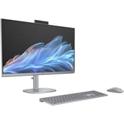 HP OmniStudio X All-in-One (2024) Desktop - 1st Series / Intel Core Ultra 7-155H / 27inch 4K UHD / 1TB SSD / 16GB RAM / Shared Intel Arc Graphics / Windows 11 Home / English & Arabic Keyboard / Meteor Silver / Middle East Version - [27-CS0004NE]