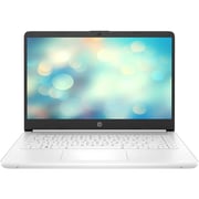 HP (2019) Laptop - Intel Pentimu Silver-N5030 / 14inch HD / 256GB SSD / 4GB RAM / Shared Intel UHD Graphics 605 / Windows 11 / English Keyboard / Snow White / International Version - [14-DQ0732]