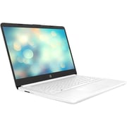HP (2019) Laptop - Intel Pentimu Silver-N5030 / 14inch HD / 256GB SSD / 4GB RAM / Shared Intel UHD Graphics 605 / Windows 11 / English Keyboard / Snow White / International Version - [14-DQ0732]