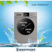 Westpoint Front Load Washer & Dryer 8 kg / 5 kg WDMAT-81242ES