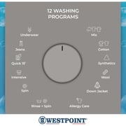 Westpoint Front Load Washer & Dryer 8 kg / 5 kg WDMAT-81242ES