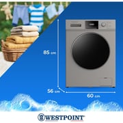 Westpoint Front Load Washer & Dryer 8 kg / 5 kg WDMAT-81242ES