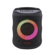 Etrain LED Cylindrical Rechargeable Portable Speaker 10W - Black