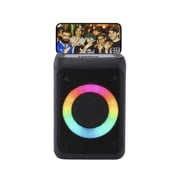 Etrain LED Cube Rechargeable Portable Speaker 10W - Black