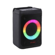 Etrain LED Cube Rechargeable Portable Speaker 10W - Black