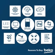 Beko Top Mount Refrigerator 650 Litres RDNE850L22X