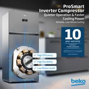 Beko Top Mount Refrigerator 650 Litres RDNE850L22X