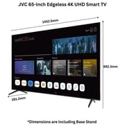 JVC LT-65NQ7155 4K QLED Quantum Dot Smart Television 65inch (2024 Model)