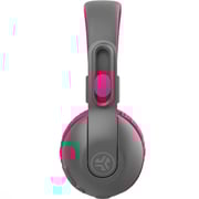 Jlab JBuddies Studio 2 Wireless Kids On Ear Headset Grey/Pink