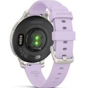 Garmin 010-02891-01 Lily 2 Active Smartwatch Silver With Purple Jasmine Silicone Band