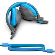 Jlab JBuddies Studio 2 Wireless Kids On Ear Headset Grey/Blue