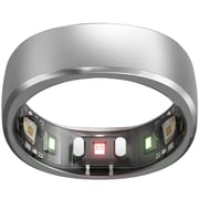Ringconn Titanium Smart Ring Size 8 Silver