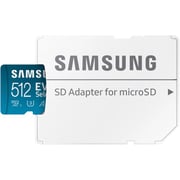 Samsung EVO microSDXC Card/SD Adapter 512GB Blue MB-ME512SA/AM