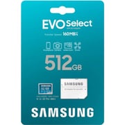 Samsung EVO microSDXC Card/SD Adapter 512GB Blue MB-ME512SA/AM