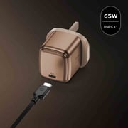 Momax 1 Port Gan 65W Charger Desert Titanium