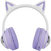 Smartix SMBTHGLS Immerse-X Junior Wireless On Ear Kids Headsets Purple/White