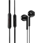 E-train Feather light Comfort Wired Earphone - Black - HP61B
