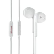E-train Feather light Comfort Wired Earphone - White - HP61W