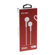 E-train Feather light Comfort Wired Earphone - White - HP61W