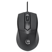 Manhattan Wired Keyboard and Optical Mouse Set - Black - KB707