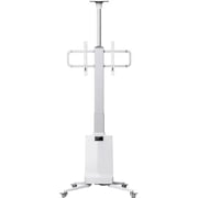 North Bayou Motorized TV Floor Stand Black