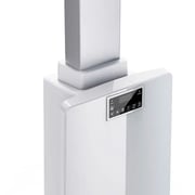 North Bayou Motorized TV Floor Stand Black