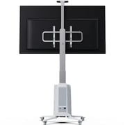 North Bayou Motorized TV Floor Stand Black