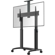 North Bayou Motorized TV Floor Stand Black