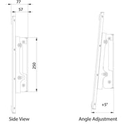 Beetec Portrait TV Wall Mount White
