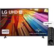 LG 75-inch UT80 Series UHD 4K Smart TV with α5 AI Processor 4K Gen7 – 75UT80006LB - 2024