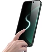 Green Lion 3D Silicone Plus Advanced Privacy Edge Screen Protector Black/Clear iPhone 16 Pro Max