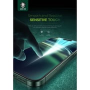 Green Lion 3D Silicone Plus Advanced Privacy Edge Screen Protector Black/Clear iPhone 16 Pro Max