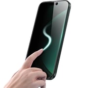 Green Lion 3D Silicone Plus Advanced Privacy Edge Screen Protector Black/Clear iPhone 16 Pro