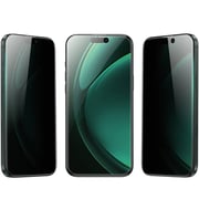 Green Lion 3D Silicone Plus Advanced Privacy Edge Screen Protector Black/Clear iPhone 16 Pro