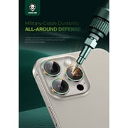 Green Lion Camo Lens Protector Natural Titanium iPhone 16 Pro/iPhone 16 Pro Max