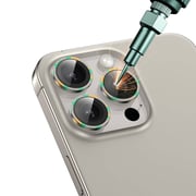 Green Lion Camo Lens Protector Natural Titanium iPhone 16 Pro/iPhone 16 Pro Max