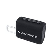 L'AVVENTO Waterproof Speaker IPX7 5.5W 1500mAh TWS Voice Assistance Metal Carabiner - Black