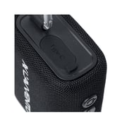 L'AVVENTO Waterproof Speaker IPX7 5.5W 1500mAh TWS Voice Assistance Metal Carabiner - Black