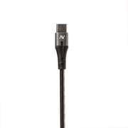 L'AVVENTO Flexible And heave duty - Metal MFI Type-C to Lightning Cable 1M, Silver - MP533