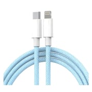 L'AVVENTO USB-C To Lightning Cable New Woven 1.2M - Blue