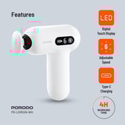 Porodo Mini Massager Gun PD-LSMSGN-WH