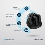 Powerology 5-in-1 Power Bank 10000mAh Black PPBCHA48BK