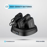 Powerology 5-in-1 Power Bank 10000mAh Black PPBCHA48BK