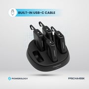Powerology 5-in-1 Power Bank 10000mAh Black PPBCHA48BK