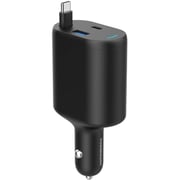 Powerology Dual Port Car Charger 1m Black