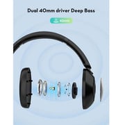 RavPower BH1019 Quiet Comfort Wireless Over Ear Headphones Black