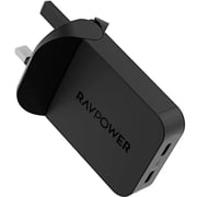 RavPower PD Pioneer 65W 2-Port Wall Charger Black
