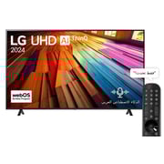 LG 75 Inch 4K Smart TV UHD AI UT80 with AI Magic Remote, HDR10, webOS24 Model 75 Year (2024) - 75UT80006LB