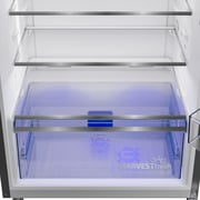 Beko No-Frost Refrigerator, 367 Liters, Inverter, Brushed Silver - RDNE420K02DXISEG