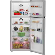 Beko No-Frost Refrigerator, 367 Liters, Inverter, Brushed Silver - RDNE420K02DXISEG